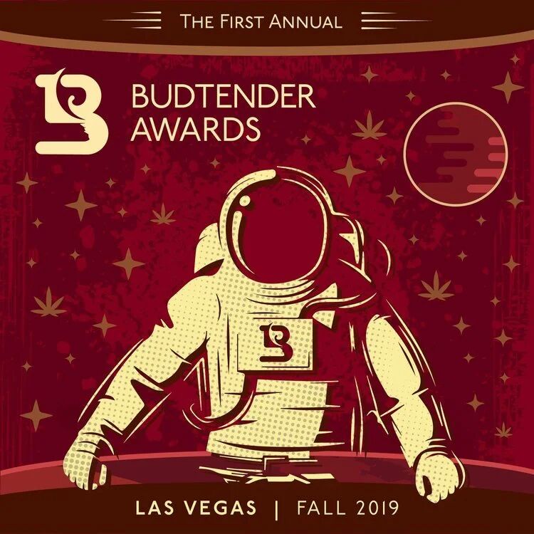 The first annual Budtender Awards, Las Vegas, Fall 2019: astronaut poster art