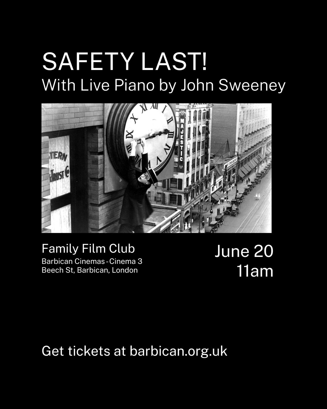 Safety Last! — Barbican Family Film Club, London