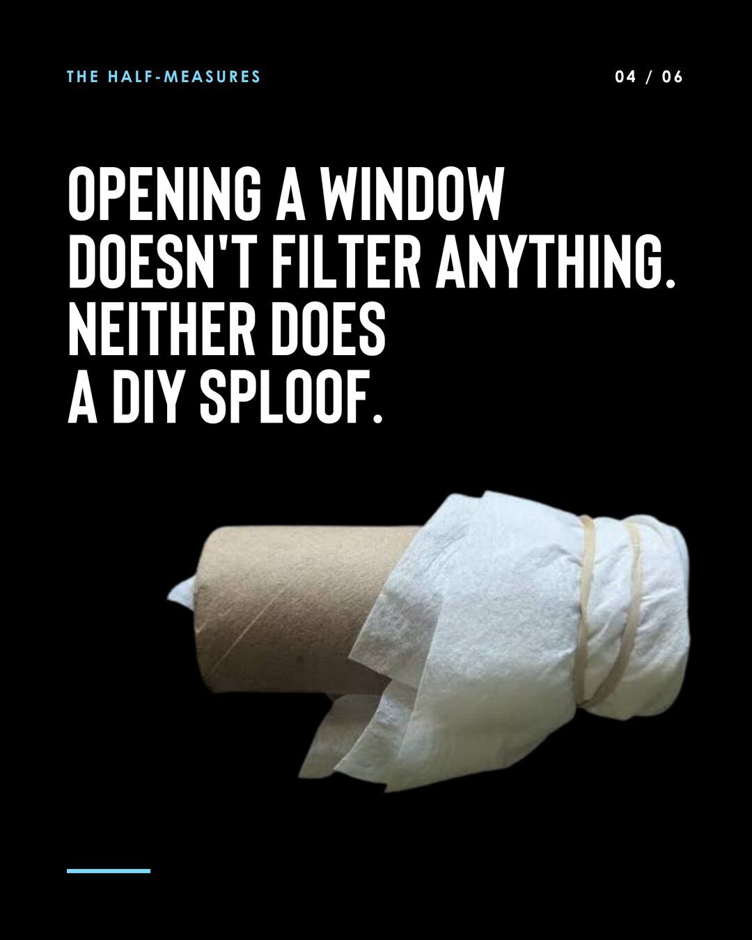 Philter carousel 4 of 6: Opening a window doesn't filter anything. Neither does a DIY sploof.