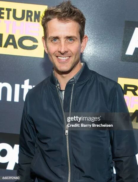 Joey McIntyre smiling at the Return of the Mac event