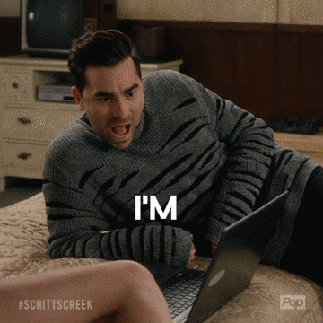 Animated Schitt's Creek GIF: I'm obsessed with this