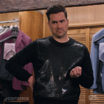 Animated Schitt's Creek GIF: What?
