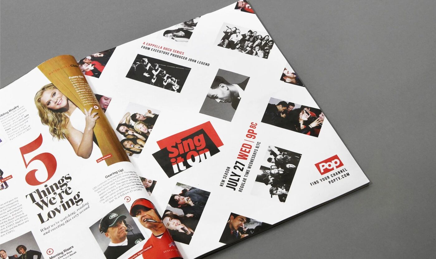 Sing It On magazine feature and press kit inserts