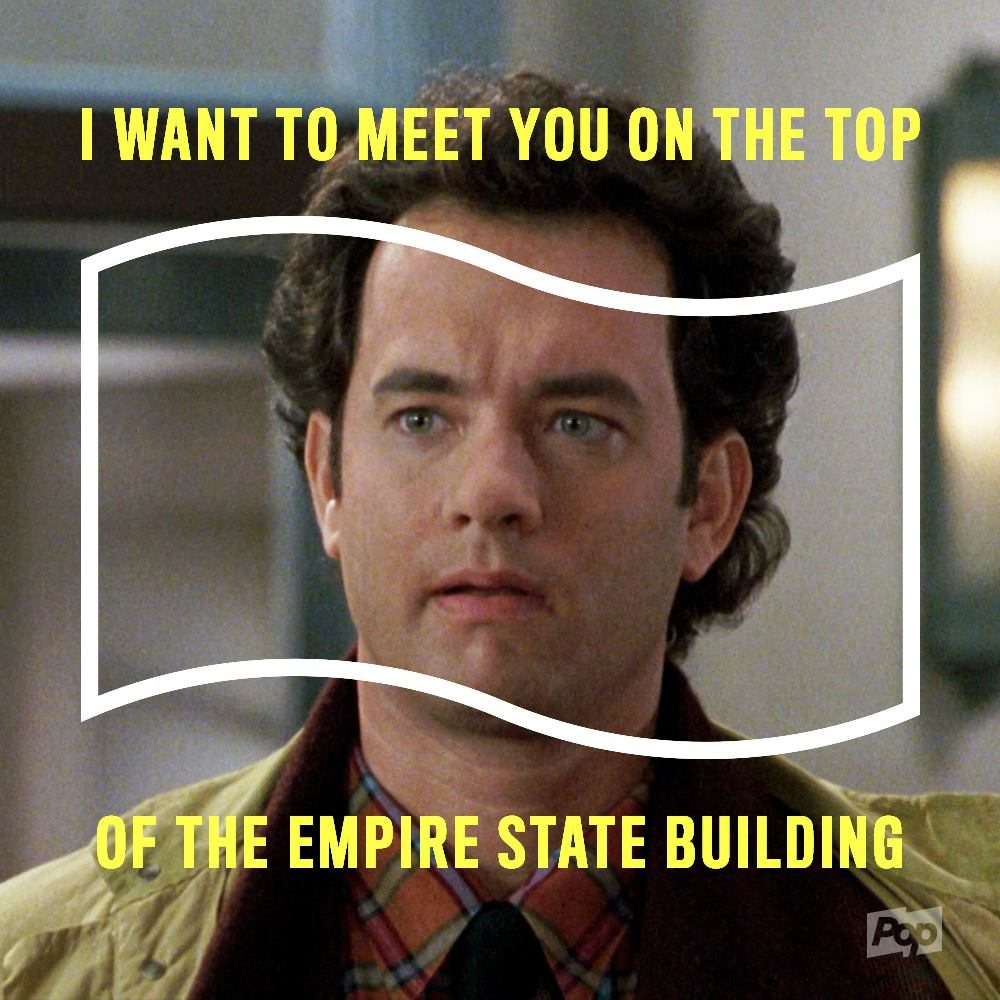 Quote card: Meet you on top of the Empire State Building