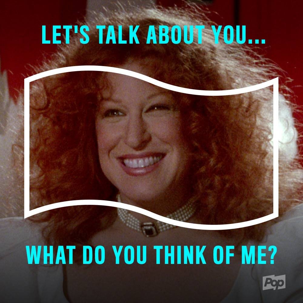 Quote card: Let's talk about you, what do you think of me?