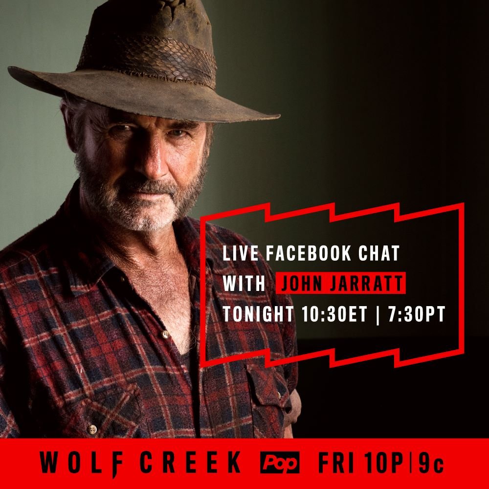 Live Facebook chat with John Jarratt