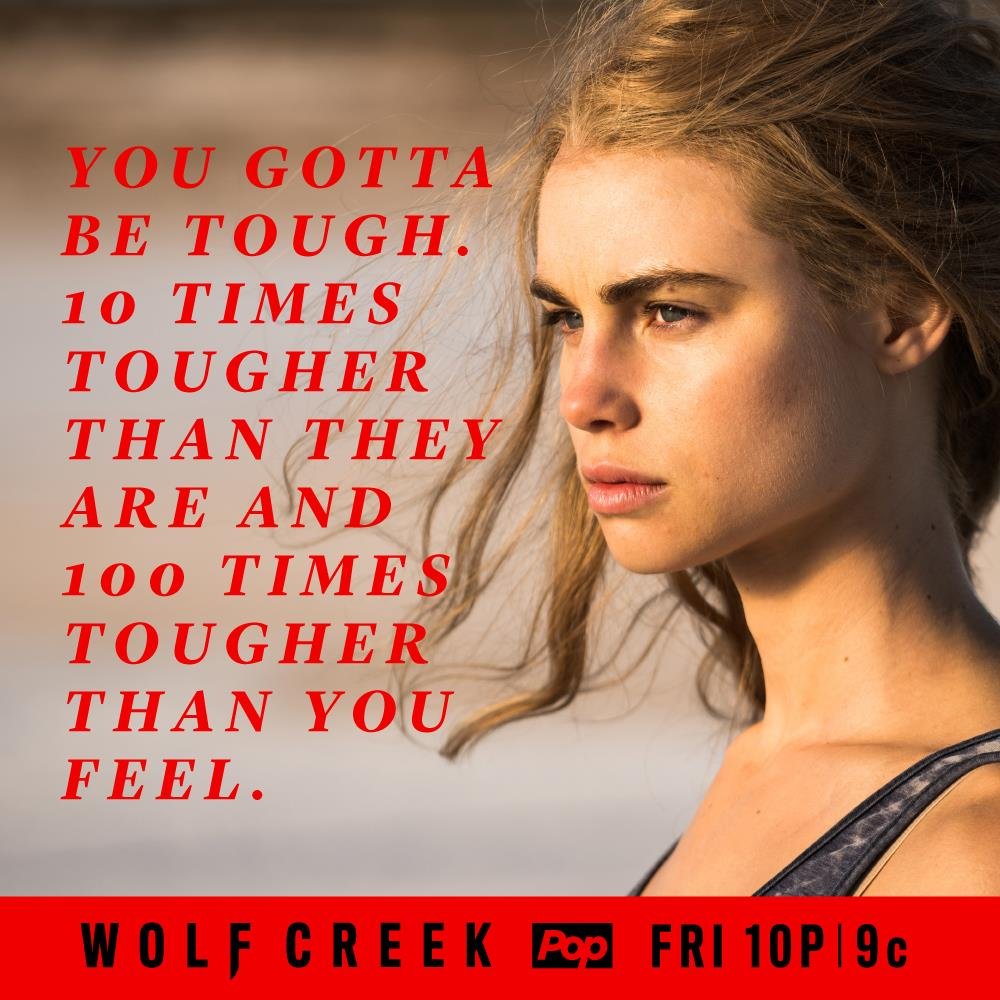 Quote card: You gotta be tough
